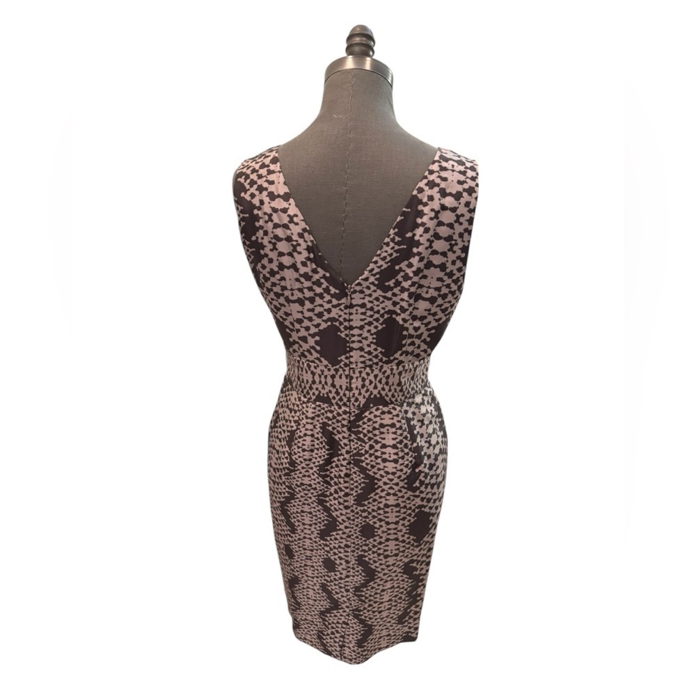 Banana Republic Silk Snakeskin Pattern Dress Petite Size 6 - Picture 5 of 12